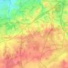 Mapa topográfico La Lisa, altitud, relieve
