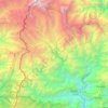 Mapa topográfico Gyalshing, altitud, relieve