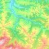 Mapa topográfico Los Tojos, altitud, relieve