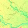 Mapa topográfico Kaushambi, altitud, relieve