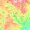 Mapa topográfico Hekimhan, altitud, relieve