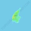 Mapa topográfico Psathoura, altitud, relieve