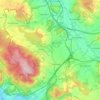 Mapa topográfico Neu-Eichenberg, altitud, relieve