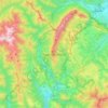 Mapa topográfico Piatra Craiului, altitud, relieve