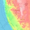 Mapa topográfico Shire Of Dandaragan, altitud, relieve