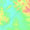 Mapa topográfico Mount Ive, altitud, relieve