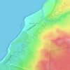 Mapa topográfico Baudin Beach, altitud, relieve