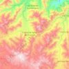 Mapa topográfico Tetela de Ocampo, altitud, relieve