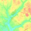 Mapa topográfico Xã Long Hòa, altitud, relieve