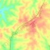 Mapa topográfico Sharpsburg, altitud, relieve