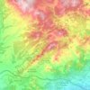 Mapa topográfico el Montmell, altitud, relieve
