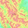 Mapa topográfico Scapegoat Wilderness Area, altitud, relieve