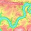Mapa topográfico Waulsort, altitud, relieve