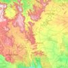 Mapa topográfico Gumla, altitud, relieve