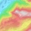 Mapa topográfico Champ-Laurent, altitud, relieve