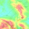 Mapa topográfico Gómara, altitud, relieve