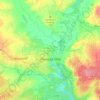 Mapa topográfico Yoshkar-Olá, altitud, relieve