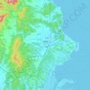 Mapa topográfico Heunghae-eup, altitud, relieve