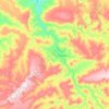 Mapa topográfico Queixada, altitud, relieve