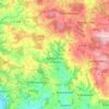 Mapa topográfico Rainbach im Innkreis, altitud, relieve
