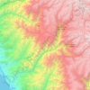 Mapa topográfico Río Mala, altitud, relieve