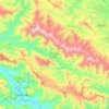 Mapa topográfico Phiêng Cằm Commune, altitud, relieve