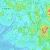 Mapa topográfico Siheung-si, altitud, relieve
