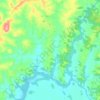 Mapa topográfico Faxina, altitud, relieve