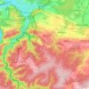 Mapa topográfico Dion, altitud, relieve