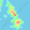 Mapa topográfico Pasas, altitud, relieve