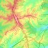 Mapa topográfico El Goloso, altitud, relieve