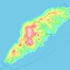 Mapa topográfico Sikinos, altitud, relieve