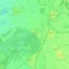 Mapa topográfico Erfelden, altitud, relieve