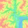 Mapa topográfico Límite de Ejido de Municipio de Gualeguaychú, altitud, relieve