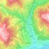 Mapa topográfico Gignod, altitud, relieve