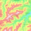 Mapa topográfico Tepetzintla, altitud, relieve