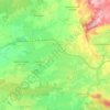 Mapa topográfico Évron, altitud, relieve
