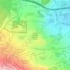 Mapa topográfico Bosque de Tlalpan, altitud, relieve