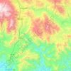 Mapa topográfico Mochitlán, altitud, relieve