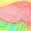 Mapa topográfico Tibet, altitud, relieve