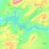 Mapa topográfico Iznájar, altitud, relieve