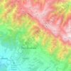 Mapa topográfico Dharmsala, altitud, relieve