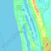 Mapa topográfico Preston Beach, altitud, relieve