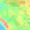 Mapa topográfico Meerup, altitud, relieve