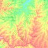 Mapa topográfico Mariópolis, altitud, relieve
