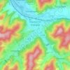 Mapa topográfico Haslach, altitud, relieve