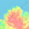 Mapa topográfico Shire Of Wyndham-East Kimberley, altitud, relieve
