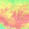 Mapa topográfico Mazıdağı, altitud, relieve