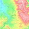 Mapa topográfico Marcabal, altitud, relieve