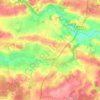 Mapa topográfico Guignen, altitud, relieve